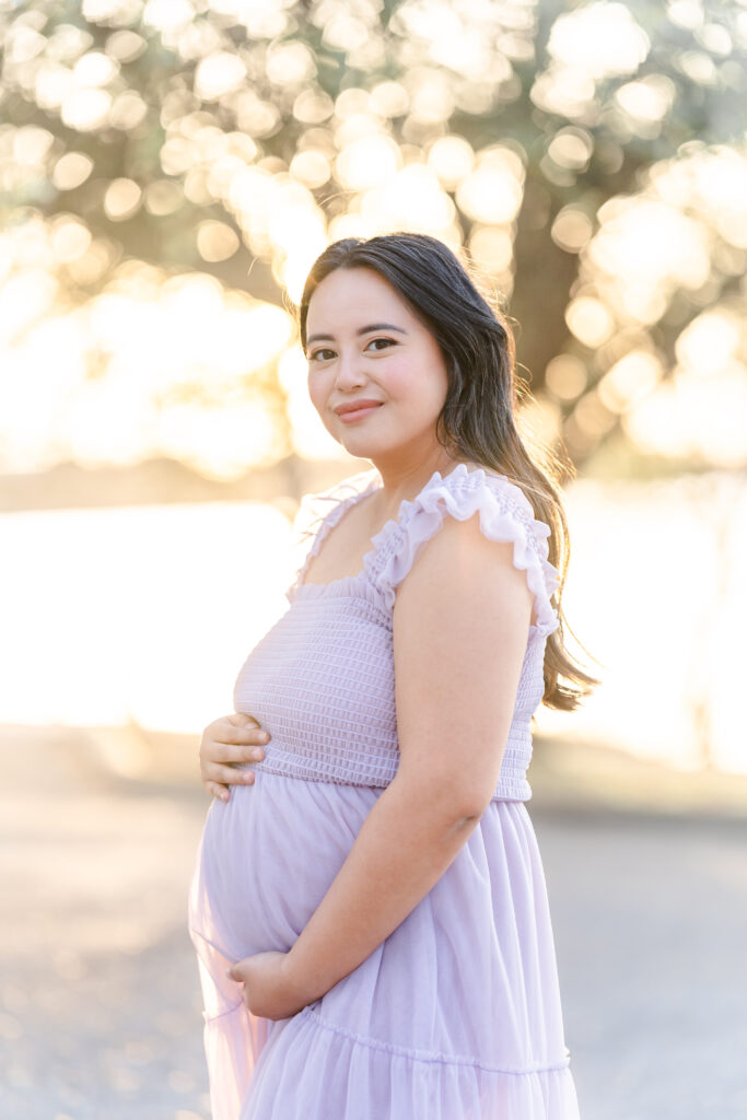 Glowing mama during Dallas Maternity Session