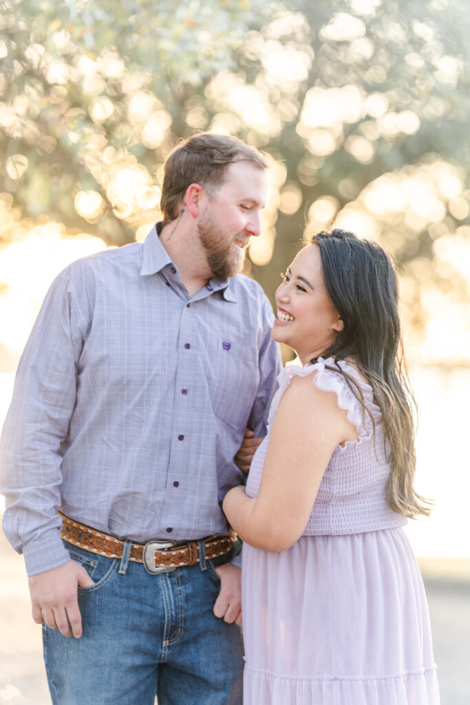 Beautiful couple during Dallas maternity session