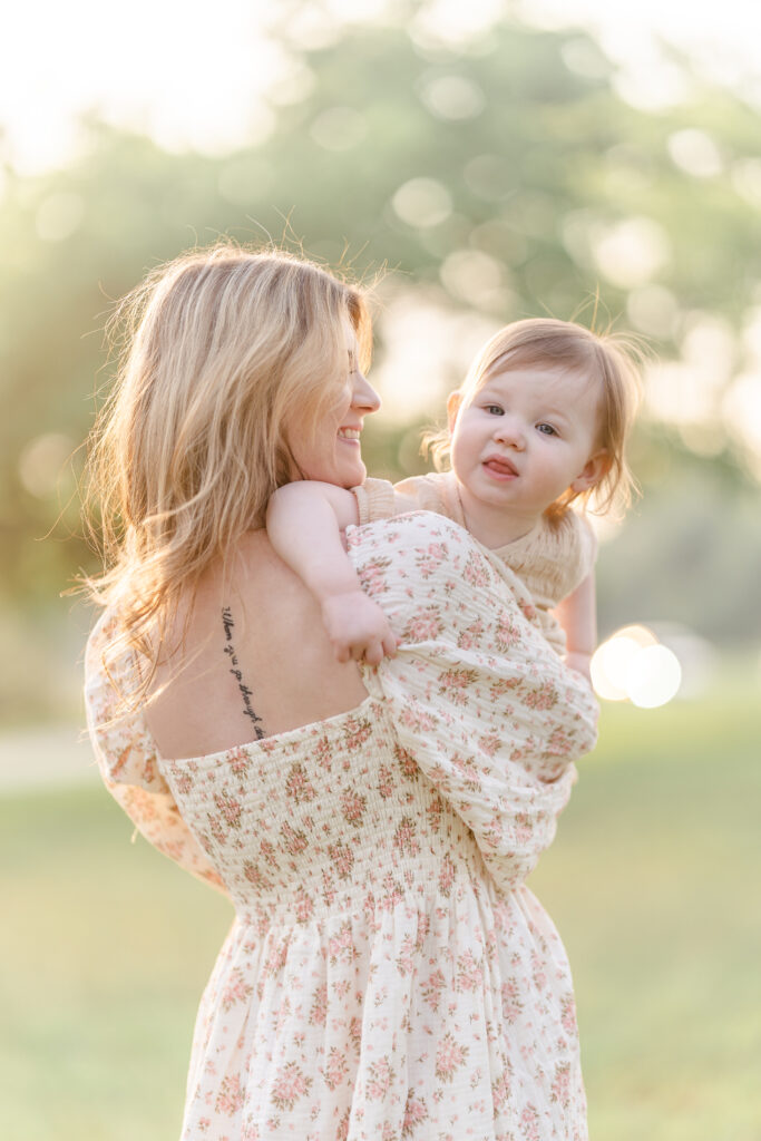 Mom and baby during Dallas Family Photo Session by Tonaya Noel Photography