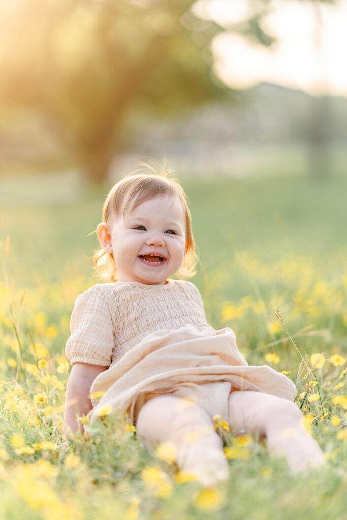 Baby smiling during Dallas Family Photography Session by Tonaya Noel Photography