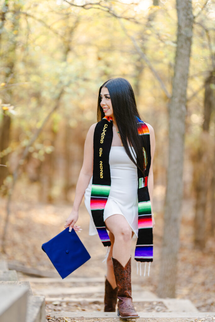 Fall Senior Photos at Arbor Hills Nature Preserve 
