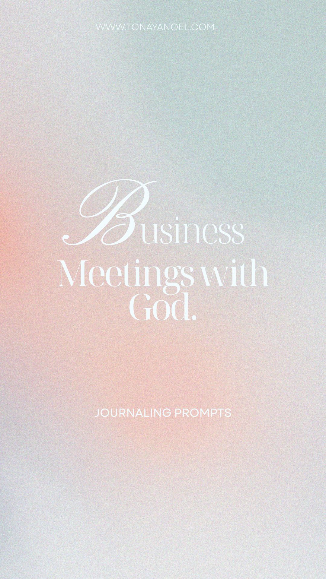 Business meeting with god journal prompts