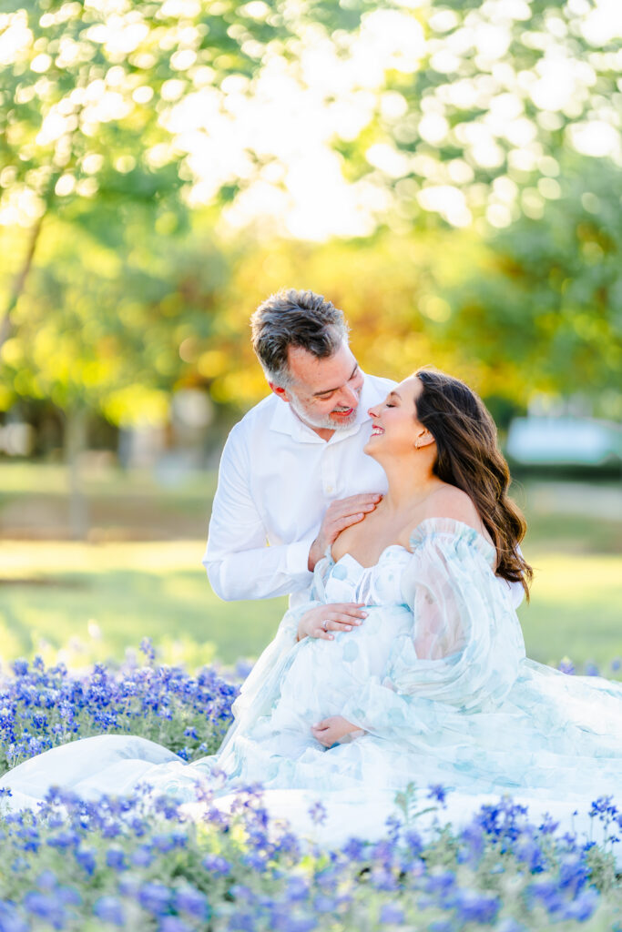 Maternity session in the bluebonnets near Dallas, Texas